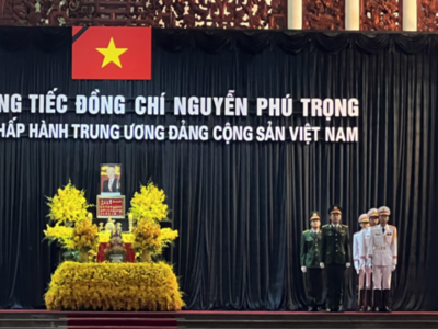 越南为已故越共中央总书记阮富仲举行国葬