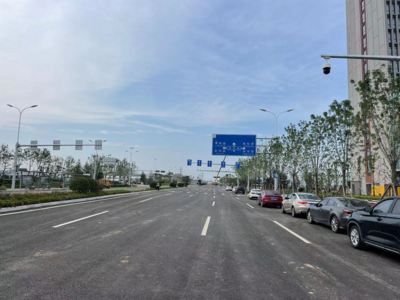 满足中医药传承创新基地出行需求，青岛这条主干路建设工程即将完工