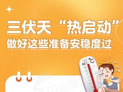 闪电科普丨三伏天“热启动” 做好这些准备安稳度过