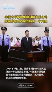 中国太平保险集团有限责任公司原副总经理肖星受贿案一审开庭
