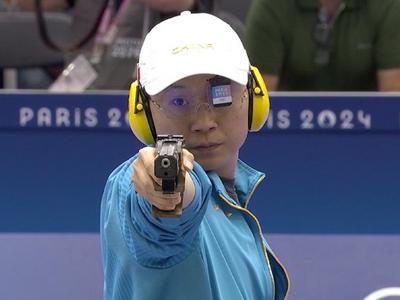 李越宏夺得巴黎奥运会男子25米手枪速射金牌，王鑫杰摘铜牌