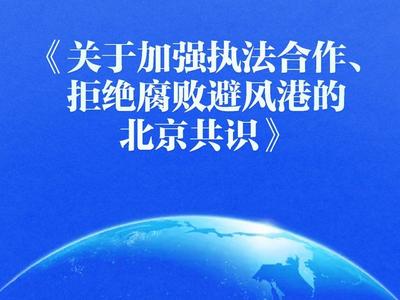 《关于加强执法合作、拒绝腐败避风港的北京共识》通过