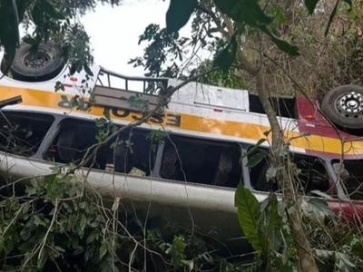 巴西阿拉戈斯州一辆巴士坠入峡谷，已致23人死亡