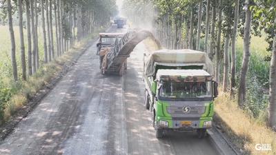 平度今年“四好农村路”建设项目进度过半，全年计划实施里程395公里