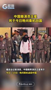 中国籍演员王星将于今日晚间乘机回国