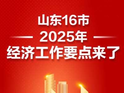 一图读懂｜山东16市2025经济工作要点来了！