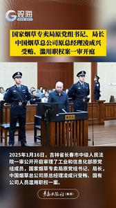 国家烟草专卖局原党组书记、局长，中国烟草总公司原总经理凌成兴受贿、滥用职权案一审开庭