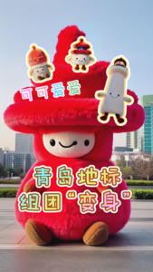 AI创想+丨可可爱爱，青岛地标组团“变身”