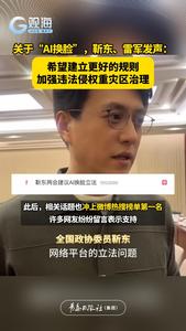 关于“AI换脸”，靳东、雷军发声：希望建立更好的规则，加强违法侵权重灾区治理