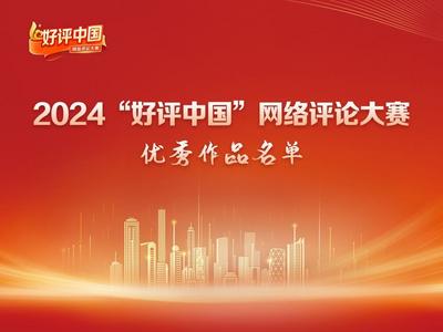 关于公示2024“好评中国”网络评论大赛评选结果的公告