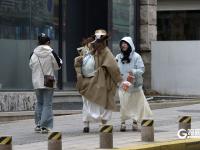 大风来袭，青岛街头直击