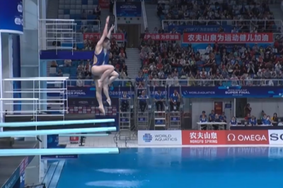 跳水世界杯总决赛：昌雅妮/陈艺文女子双人3米板夺冠