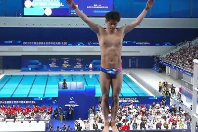 9金收官！跳水世界杯总决赛朱子锋、程子龙包揽男子10米台冠亚军
