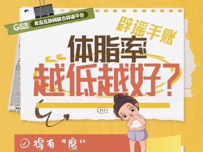 辟谣手账㉟ | 体脂率越低越好？