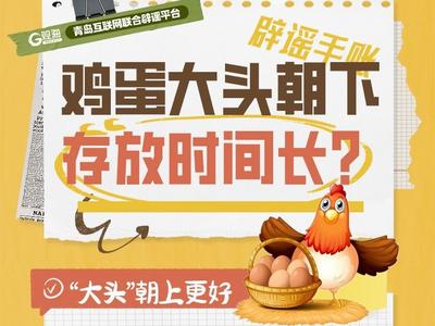辟谣手账㊴ | 鸡蛋大头朝下，存放时间长？