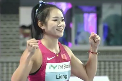 梁小静夺得田径亚锦赛女子100米金牌