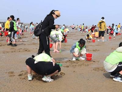 日照刘家湾赶海园推出 “投喂式” 赶海体验