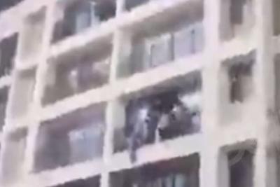 最新视频公布，印度客机坠毁地点多名医学院师生阳台逃生