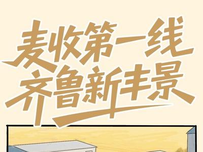 手绘长图｜麦收第一线 齐鲁新“丰”景