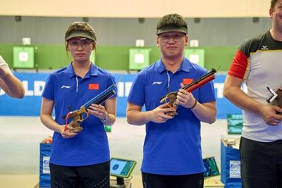 中国步手枪队射击世界杯金牌榜第一
