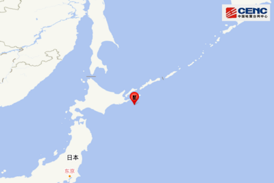 日本北海道沿岸远海发生6.2级地震