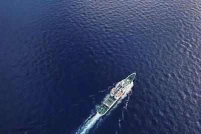 中国海警位中国黄岩岛领海及周边区域执法巡查 