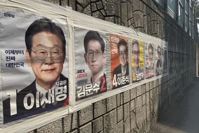 韩国总统选举投票结束，出口民调显示李在明将赢得大选