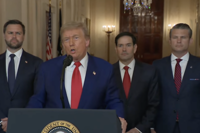 美国总统特朗普就袭击伊朗核设施发表讲话