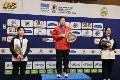 三连冠！射击世界杯，中国选手孙瑜洁再摘金