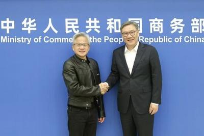 商务部部长王文涛会见英伟达公司总裁兼首席执行官黄仁勋