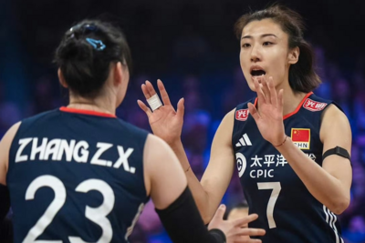 中国女排3:1战胜加拿大队，提前晋级世界女排联赛总决赛