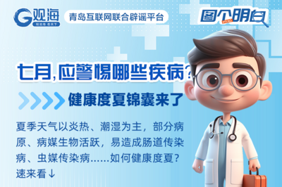 七月，应警惕哪些疾病？健康度夏锦囊来了