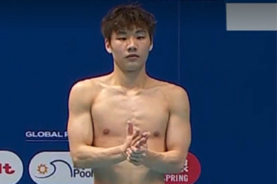 跳水梦之队第三金！郑九源男子一米板夺冠