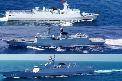 中国人民解放军南部战区位黄岩岛领海领空及周边区域组织战备警巡
