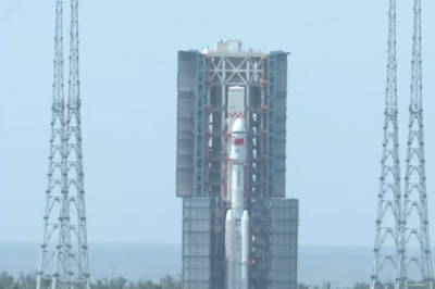 天舟九号船箭组合体转运至发射区，将于近日择机发射