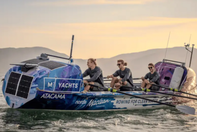 139天5小时52分钟！英国三兄弟创划船横渡太平洋用时最短纪录