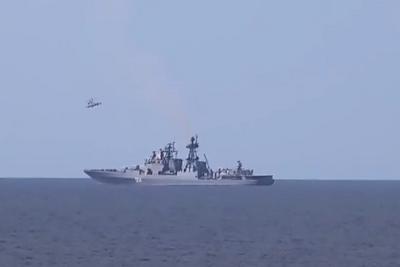 联合防空+反舰+反潜……中俄舰艇编队完成海上科目演练