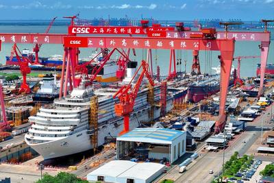 最新进展！第二艘国产大型邮轮建造进入设备调试阶段