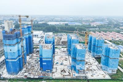 平度凤台街道八里庄二期改造项目主体封顶