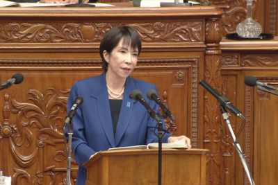 日本首相高市早苗发表施政演说，将推进政治改革