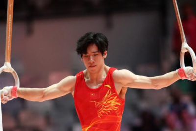 雅加达体操世锦赛，张博恒个人全能摘银