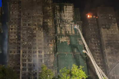 香港大埔火灾已致65人遇难