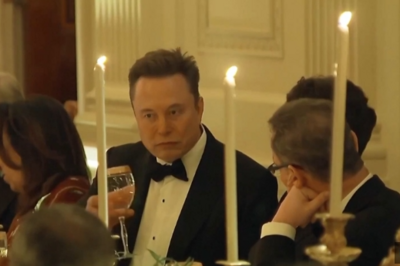 马斯克现身白宫参加晚宴