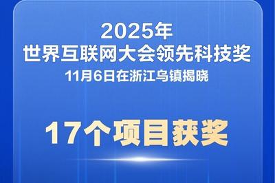 17个项目获2025年世界互联网大会领先科技奖