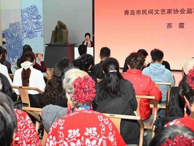 青岛民间文艺作品交流展在青岛西海岸新区举办
