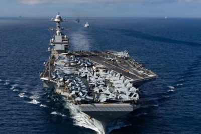 美“福特”号航母进入加勒比海地区