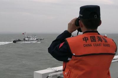 福建海警位金门附近海域依法开展常态执法巡查