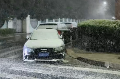 就在刚刚，青岛下雪了！