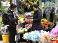 元旦将至，青岛花卉热销