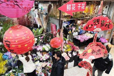 元旦将至，青岛花卉热销